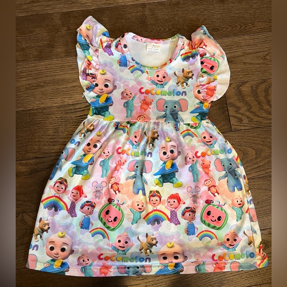 Dresses | Toddler Girls Cocomelon Dress | Poshmark